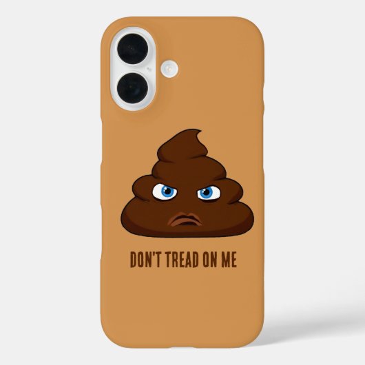 Loop niet op me, poep Case-Mate iPhone case (Achterkant)