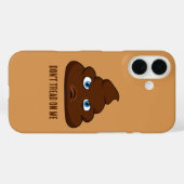 Loop niet op me, poep Case-Mate iPhone case (Achterkant (horizontaal))