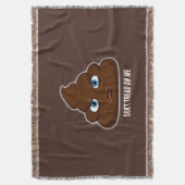 Loop niet op me, poep deken (Voorkant Verticaal)