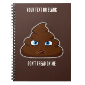 Loop niet op me, poep notitieboek (Voorkant)