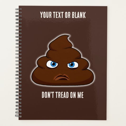 Loop niet op me, poep planner (Voorkant)