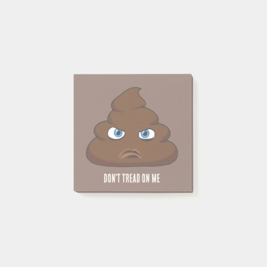 Loop niet op me, poep post-it® notes (Voorkant)