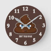 Loop niet op me, poep ronde klok (Voorkant)