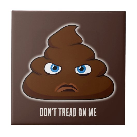 Loop niet op me, poep tegeltje (Voorkant)