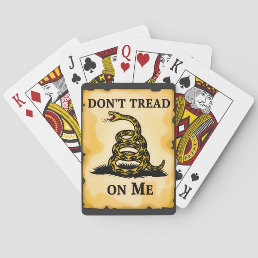 Loop niet op mijn T-shirt Pokerkaarten (Achterkant)