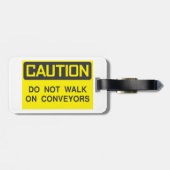 Loop niet op transportbanden teken bagagelabel (Achterkant horizontaal)