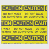 Loop niet op transportbanden teken cadeaupapier (Vlak)