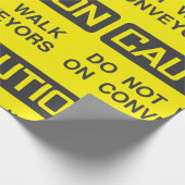 Loop niet op transportbanden teken cadeaupapier