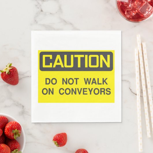 Loop niet op transportbanden teken servet (Insitu)