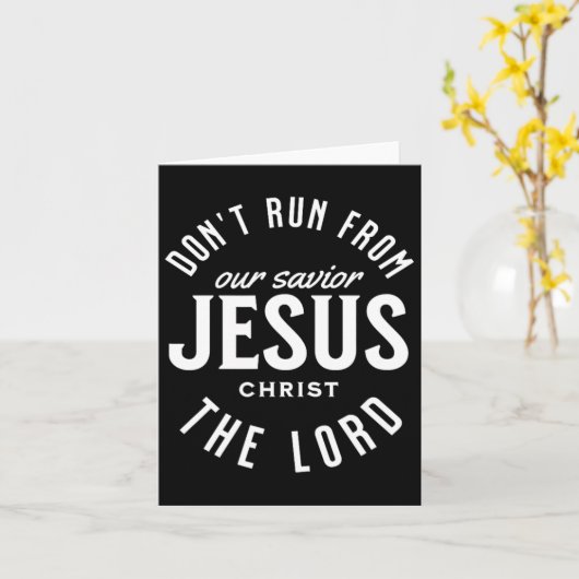 Loop niet weg van de Lord Happy Paasdag outfit Kaart (Gele Bloem)