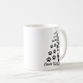 Loop nooit alleen Dog Cat Lover Koffiemok (Voorkant rechts)