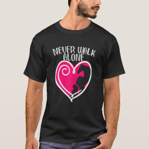 Loop nooit alleen Dog-eigenaar Rider T-shirt