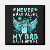 Loop nooit alleen Mijn vader loopt met me mee Magneet (Voorkant)