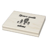 Loop nooit alleen - Russisch Dierenvriend Rubberstempel (Stempel)