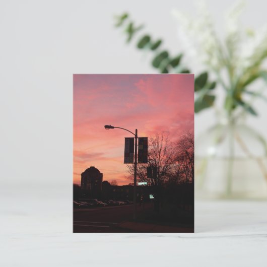 Loop North Sunset Briefkaart (Staand voorkant)