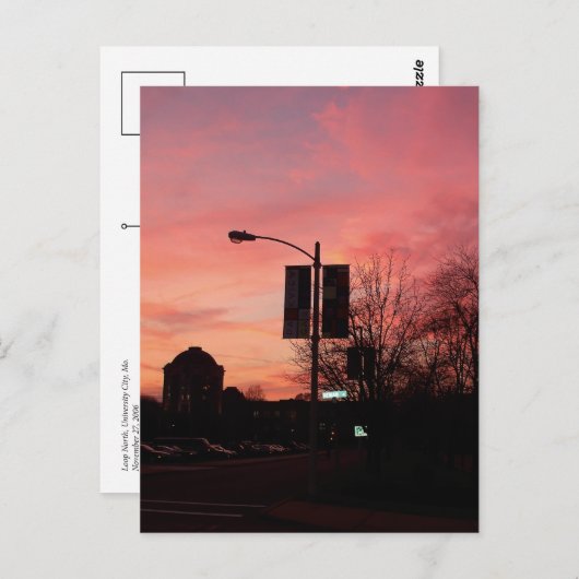 Loop North Sunset Briefkaart (Voorkant / Achterkant)