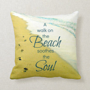 Loop op de Beach Pillow Kussen