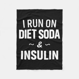 Loop op Dieet Soda en Insuline - Diabetes Bewustzi Fleece Deken