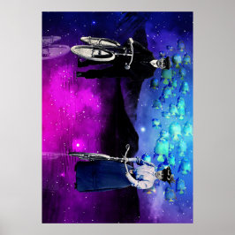 Loop op het water poster