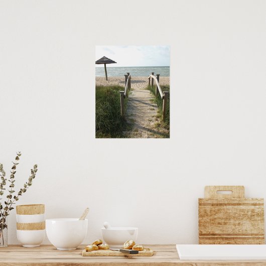 Loop op op de drukband poster (Keuken)