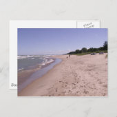 Loop op op het strand briefkaart (Voorkant / Achterkant)