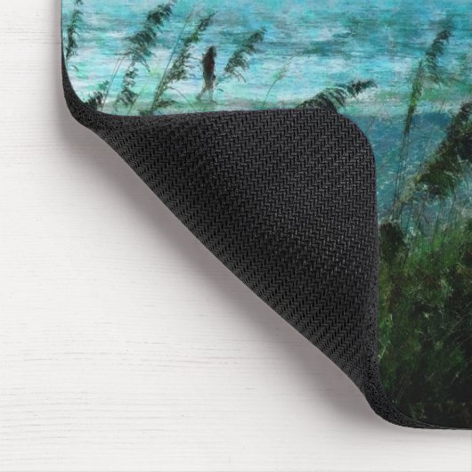 Loop op op het strand muismat (Hoek)