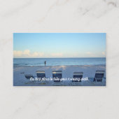 Loop op op het Visitekaartje van de Beach (Voorkant)