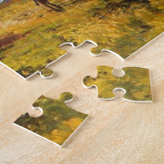 Loop op op kliffen van Sainte-Adresse Monet Fine A Legpuzzel (Zijkant)