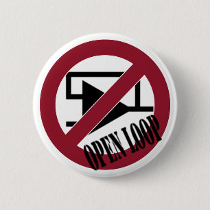 Loop openen ronde button 5,7 cm