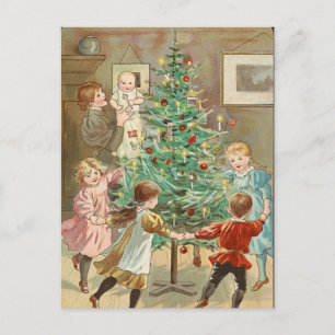 Loop rond de kerstboom door Jenny Nystrom Briefkaart