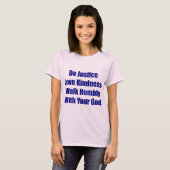 Loop rustig met je God-T-shirt T-shirt (Voorkant volledig)