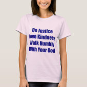 Loop rustig met je God-T-shirt T-shirt (Voorkant)