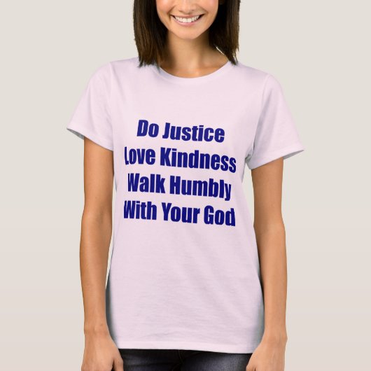 Loop rustig met je God-T-shirt T-shirt (Voorkant)