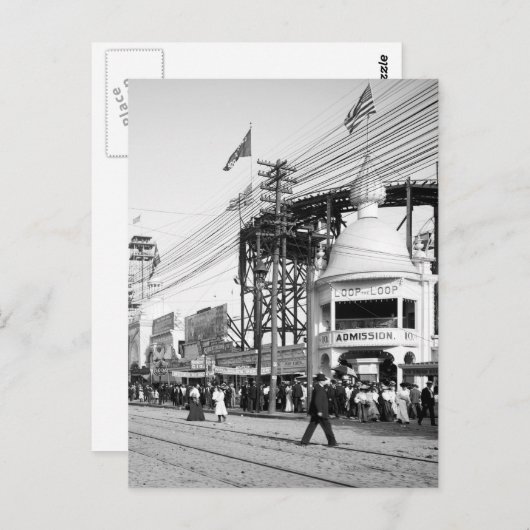 Loop the Loop Ride, Surf Avenue, Coney Island 1903 Briefkaart (Voorkant / Achterkant)