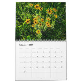 Loop tussen de zomerkalender voor wilde bloemen kalender (Feb 2027)