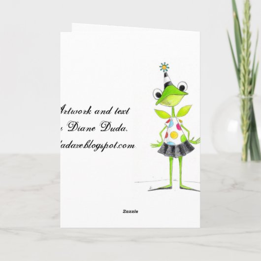 Loop Uw Eigen Manier - Wenskaart Kaart (Achterkant)