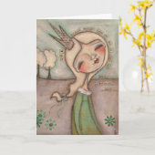 Loop Uw Eigen Manier - Wenskaart Kaart (Gele Bloem)