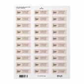 Loop van een Chihuahua Return Address Labels (Full Sheet)