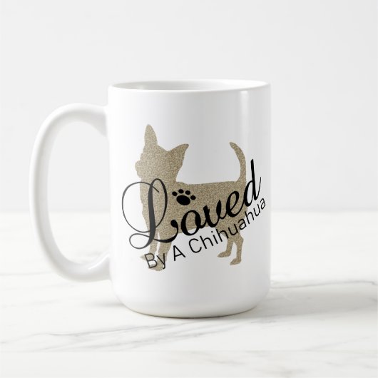 Loop van een Mok van Chihuahua Coffee (Links)