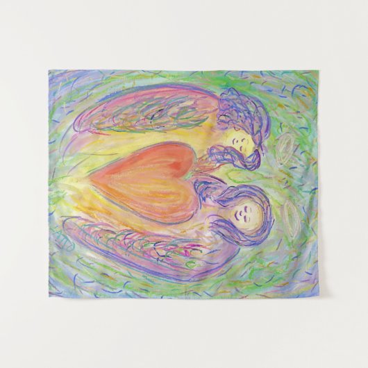 Loop van Kind Guardian Angel Tapestry Wall Art Dec Wandkleed (Voorkant (horizontaal))