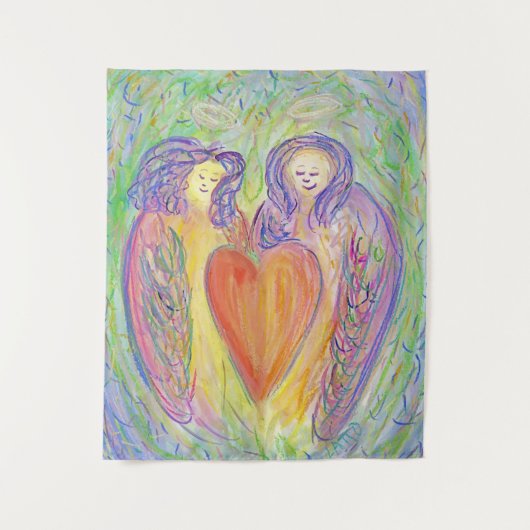 Loop van Kind Guardian Angel Tapestry Wall Art Dec Wandkleed (Voorkant)