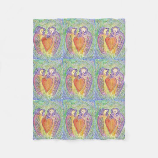 Loop van Kind Guardian Angels Art Fleece Blankets Deken (Voorkant)