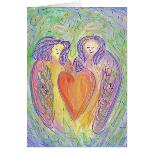 Loop van Kindness Guardian Angels Art Wenskaarten (Voorkant)