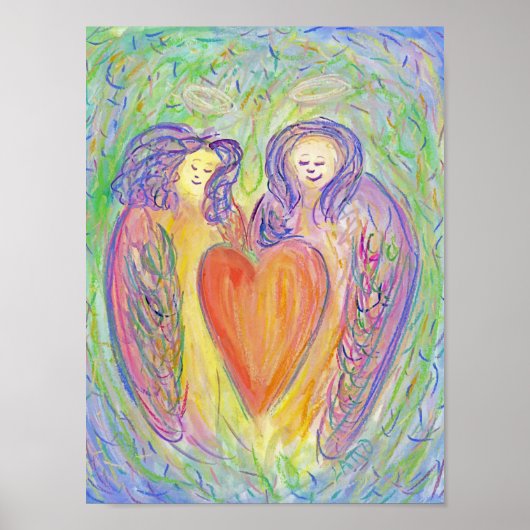 Loop van Kindness Guardian Angels Poster Art Print (Voorkant)