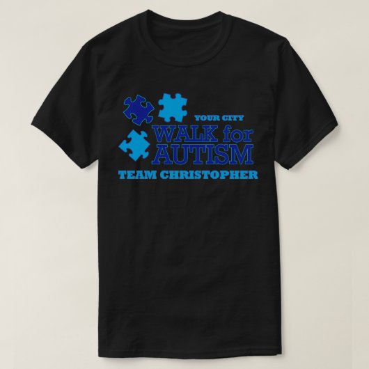 Loop voor autisme autisme Shirt (Design voorkant)