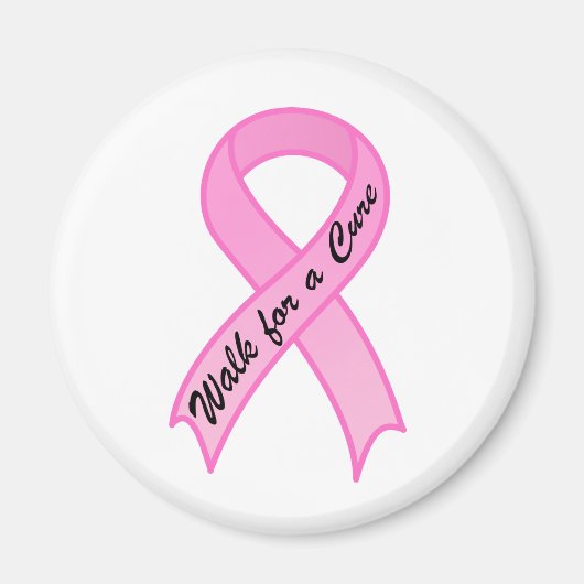 Loop voor een Cure Pink Ribbon Magnet (Voorkant)