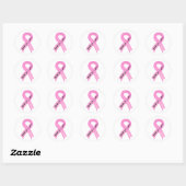 Loop voor een Cure Pink Ribbon Sticker (Vel)