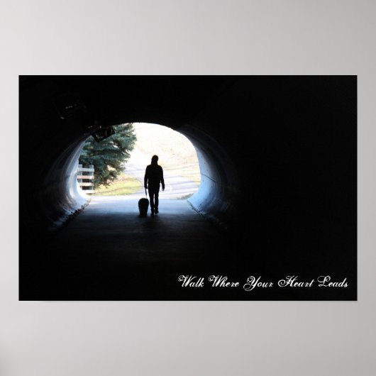 Loop waar je hart leidt poster (Voorkant)