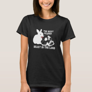 Loop weg met grappig middeleeuws fantasieontwerp t-shirt
