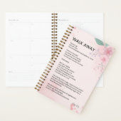 Loop weg - Moed empowerment gedicht Poster Planner (Display)